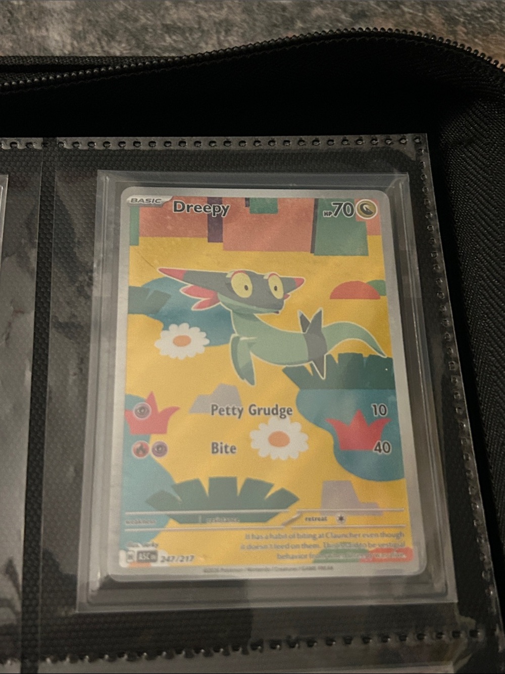 Pokemon Dreepy Trading Card - Yellow, Green, Pink